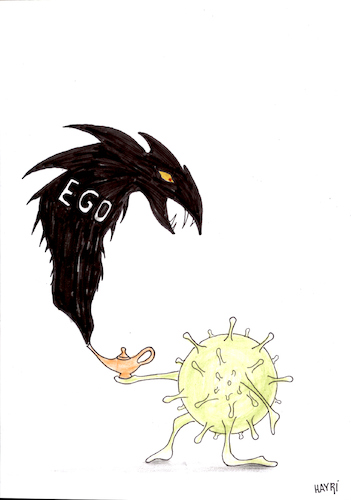 Cartoon: ego (medium) by hayri tagged ego