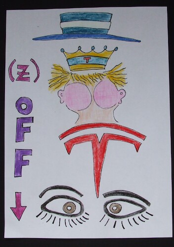 Cartoon: ZOFF  fired future off (medium) by skätschup tagged the,downward,spiral,speeding,up,down