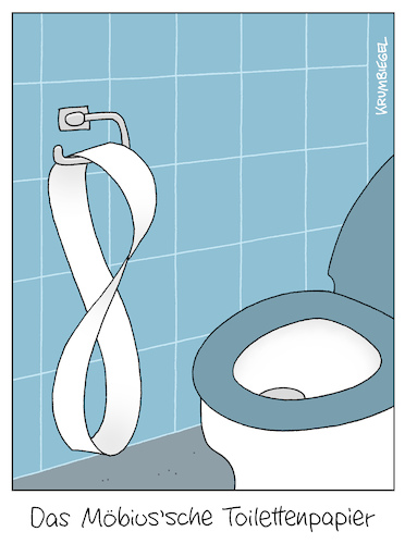 Cartoon: Möbius (medium) by Uwe Krumbiegel tagged math2022