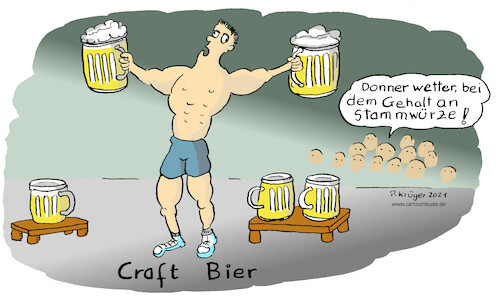 Cartoon: Craft Bier (medium) by Wackelpeter tagged craft,bier