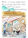 Cartoon: Dauerhaft zu (small) by TomPauLeser tagged zeit,zeitumstellung,sommerzeit,winterzeit,umstellung,uhren,uhrenmuseum,museum,armbanduhr,einstellen,umstellen,reporter,video,camrecorder,überwachungskamera,mikrofon,news