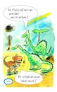 Cartoon: Ende der Veranstaltung (small) by TomPauLeser tagged dinosaurier,dinos,trex,brontosaurus,vegetarier,fleischesser,fleischfresser,pflanzen,planzenfresser,steinzeit,untergang,niedergang,vulkan,meteorit,zeitalter,nahrung,asche,aussterben