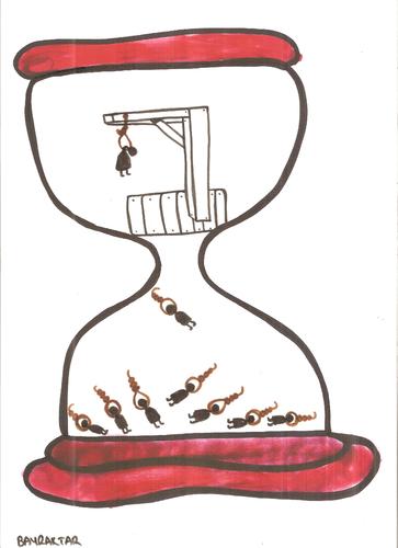 Cartoon: execution (medium) by Seydi Ahmet BAYRAKTAR tagged execution
