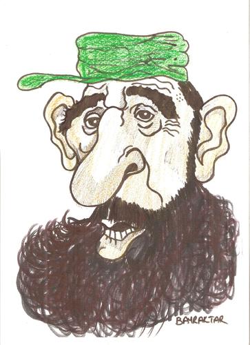Cartoon: FIDEL CASTRO (medium) by Seydi Ahmet BAYRAKTAR tagged castro,fidel