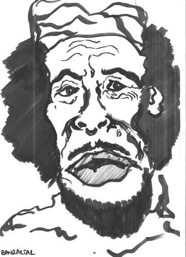 Cartoon: Gaddafi (medium) by Seydi Ahmet BAYRAKTAR tagged gaddafi