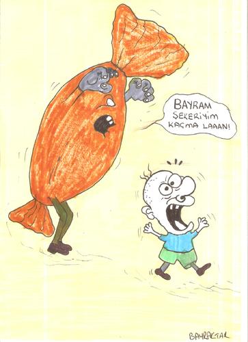 Cartoon: holiday candy monster (medium) by Seydi Ahmet BAYRAKTAR tagged holiday,candy,monster