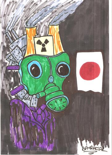 Cartoon: JAPAN (medium) by Seydi Ahmet BAYRAKTAR tagged japan