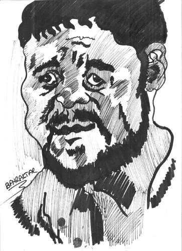 Cartoon: russell crowe (medium) by Seydi Ahmet BAYRAKTAR tagged russell,crowe