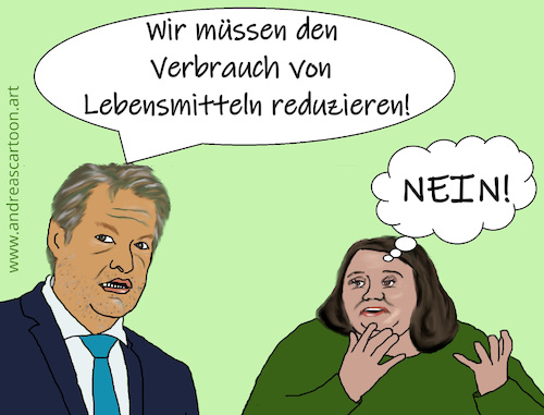 Cartoon: Gut gemeint... (medium) by andreascartoon tagged habeck,grün,lang,partei,einsparungen