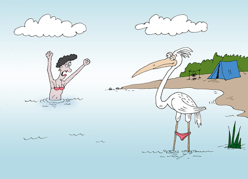 Cartoon: beach (medium) by Tarasenko  Valeri tagged humor,smile
