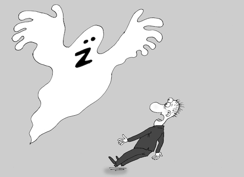 Cartoon: ghost (medium) by Tarasenko  Valeri tagged ghost,cast,scare,horror