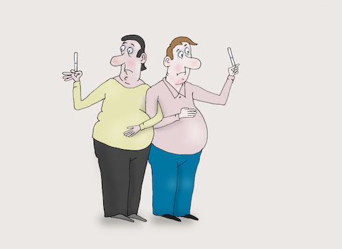 Cartoon: test (medium) by Tarasenko  Valeri tagged pregnancy,test,couple,of,strips