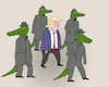 Cartoon: convoy (small) by Tarasenko  Valeri tagged convoy,trump,america,crocodile