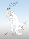 Cartoon: punishment (small) by Tarasenko  Valeri tagged pigeon,olive,punishment
