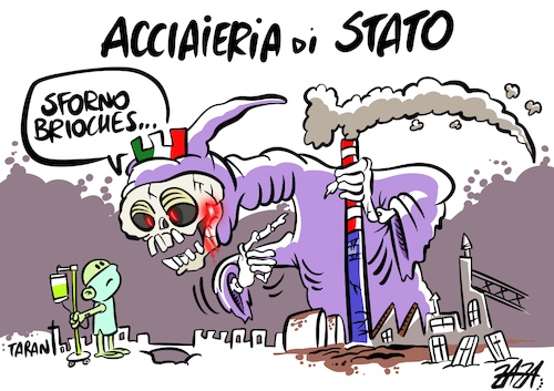 Cartoon: Bad Steel of State (medium) by Zaza tagged steel,and,death
