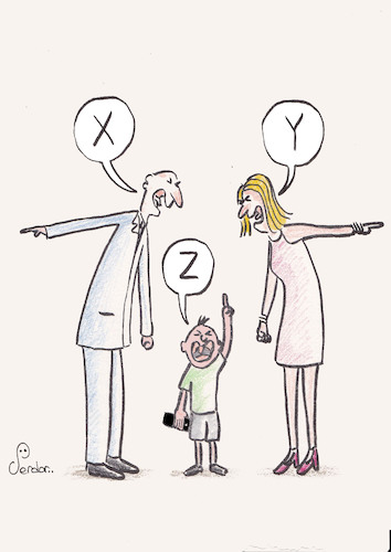 Cartoon: xyz kordinat (medium) by serdartoon tagged math2022