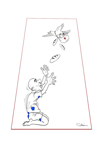 Cartoon: International Aid (medium) by sally cartoonist tagged aid,famine,poverty,international,organizations,wars,conflicts,health,politicians,youth,family,aid,famine,poverty,international,organizations,wars,conflicts,health,politicians,youth,family