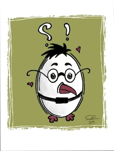 Cartoon: The small egg (medium) by sally cartoonist tagged the,small,egg
