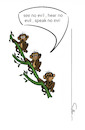 Cartoon: The three wise monkeys (small) by sally cartoonist tagged the,three,wise,monkeys