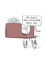 Cartoon: Von der Rolle (small) by SandraNabbefeld tagged cartoon,cartoonist,cartoonistin,humor,lustig,witzig,funny,büro,office,tesa,tesafilm,klebeband,büroklammer,büroklammern,rolle,theater,theatralisch,sandranabbefeld,nabbefeld,nabbefeldcartoon,cartoonlobby,rheinischehumorverwaltung