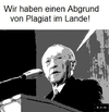 Cartoon: Abgrund von Plagiat (small) by b-r-m tagged adenauer plagiat abrund guttenberg