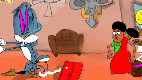 Cartoon: the red flame wizard4 (medium) by sal tagged cartoon