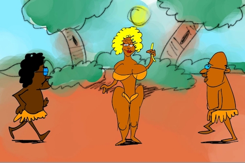 Cartoon: banana issue part4 (medium) by sal tagged cartoon,sal