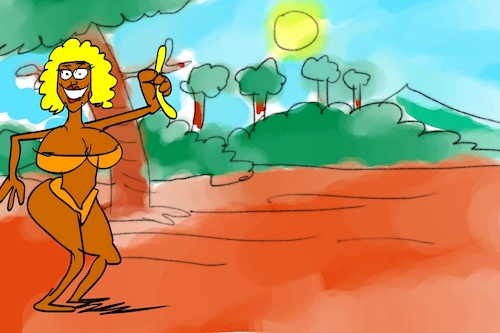 Cartoon: banana issue part4 (medium) by sal tagged cartoon,sal
