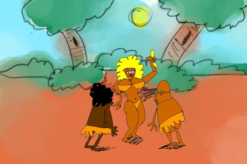 Cartoon: banana issue part5 (medium) by sal tagged cartoon,sal
