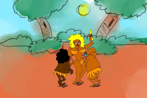 Cartoon: banana issue part5 (medium) by sal tagged cartoon