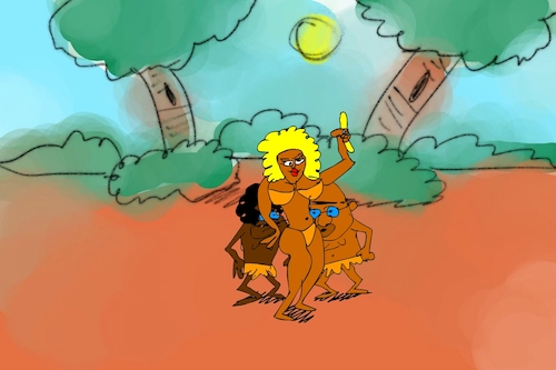 Cartoon: banana issue part5 (medium) by sal tagged cartoon,sal
