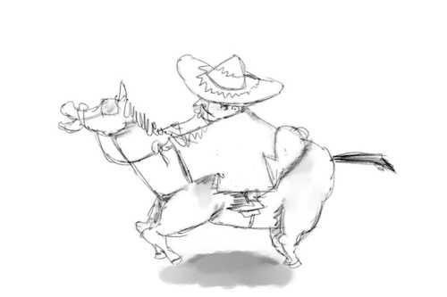 Cartoon: Mexicano Racing Animation (medium) by sal tagged cartoon