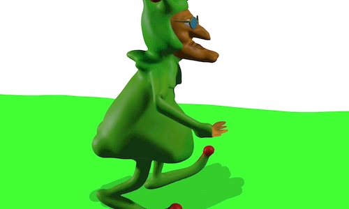 Cartoon: Mr. froggy 3d mode animation (medium) by sal tagged cartoon,animation,3d,froggy,mr