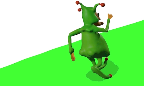 Cartoon: Mr. froggy 3d mode animation (medium) by sal tagged cartoon,animation,3d,froggy,mr