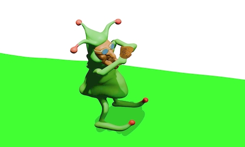 Cartoon: Mr. froggy 3d mode animation (medium) by sal tagged cartoon,animation,3d,froggy,mr