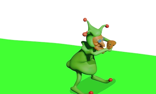 Cartoon: Mr. froggy 3d mode animation (medium) by sal tagged cartoon,animation,3d,froggy,mr