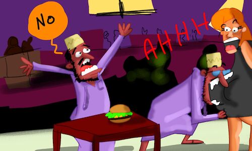 Cartoon: mr mubakher and mr mukahel (medium) by sal tagged cartoon,comic,storyboard,mubakher,mukahel,mr,adventure