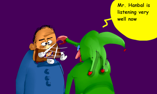 Cartoon: MR.FROGGY MEET HANNIBAL (medium) by sal tagged cartoon,storyboard,mr,froggy,adventures,meet,hannibal