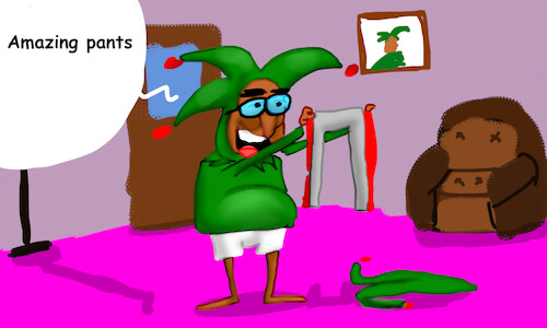 Cartoon: new exercise pants (medium) by sal tagged cartoon,comic,mr,froggy,frogy,frog