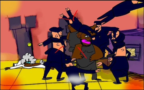 Cartoon: THE BAD NEWS BROWN9 (medium) by sal tagged cartoon