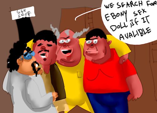 Cartoon: THE FATHFUL MAN (medium) by sal tagged cartoon