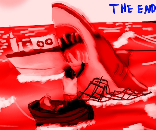 Cartoon: THE FISHING JOURNEY (medium) by sal tagged cartoon