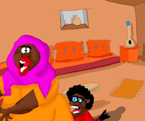 Cartoon: THE NAUGHTY BOY (medium) by sal tagged cartoon