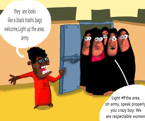 Cartoon: THE NAUGHTY BOY (medium) by sal tagged cartoon