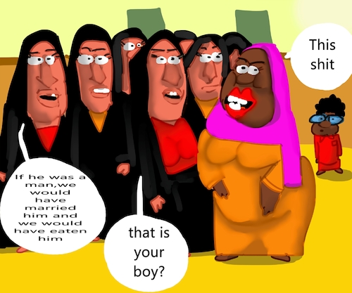 Cartoon: THE NAUGHTY BOY (medium) by sal tagged cartoon
