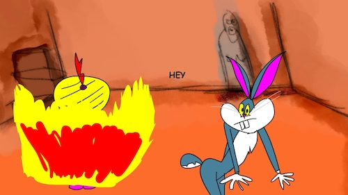 Cartoon: the red flame wizard10 (medium) by sal tagged cartoon