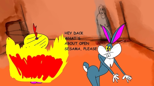 Cartoon: the red flame wizard10 (medium) by sal tagged cartoon