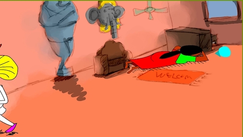 Cartoon: the red flame wizard4 (medium) by sal tagged cartoon