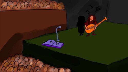 Cartoon: THE SONG PARTY (medium) by sal tagged cartoon,animatic