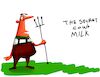 Cartoon: THE SECRET OF COWS MILK (small) by sal tagged cartoon